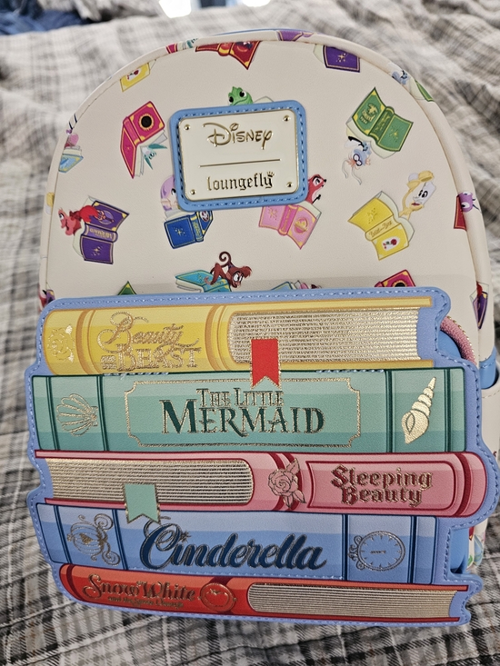 Loungefly Handbags - Loungefly White Storybook Stack Mini Backpack